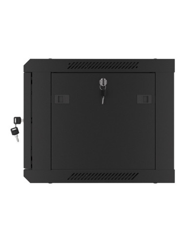 LANBERG RACKOVÁ SKRIŇA 19" PRO MONTÁŽ NA STENU 6U/600X450 PRO VLASTNÚ MONTÁŽ S KOVOVÝMI DVERMI ČIERNA