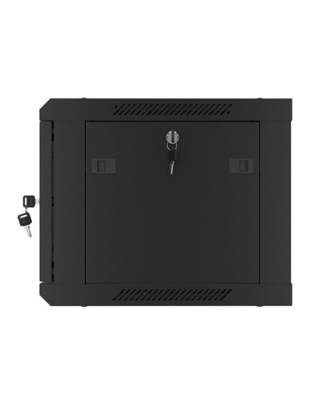 LANBERG RACKOVÁ SKRIŇA 19" PRO MONTÁŽ NA STENU 6U/600X450 PRO VLASTNÚ MONTÁŽ S KOVOVÝMI DVERMI ČIERNA