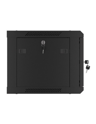 LANBERG RACKOVÁ SKRIŇA 19" PRO MONTÁŽ NA STENU 6U/600X450 PRO VLASTNÚ MONTÁŽ S KOVOVÝMI DVERMI ČIERNA