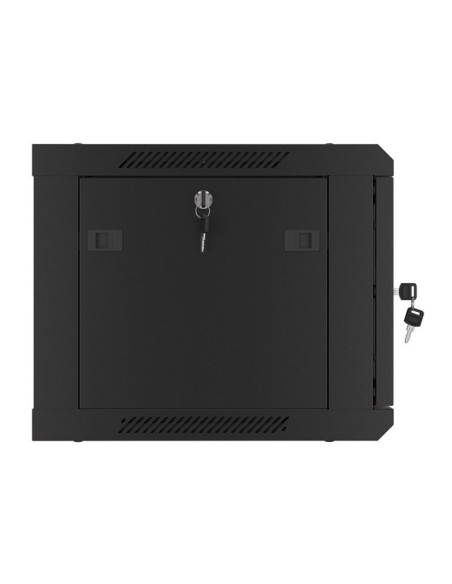 LANBERG RACKOVÁ SKRIŇA 19" PRO MONTÁŽ NA STENU 6U/600X450 PRO VLASTNÚ MONTÁŽ S KOVOVÝMI DVERMI ČIERNA