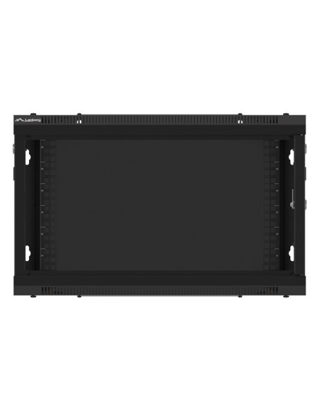 LANBERG RACKOVÁ SKRIŇA 19" PRO MONTÁŽ NA STENU 6U/600X450 PRO VLASTNÚ MONTÁŽ S KOVOVÝMI DVERMI ČIERNA