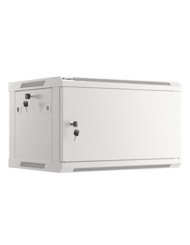 LANBERG RACKOVÁ SKRIŇA 19" PRO MONTÁŽ NA STENU 6U/600X450 PRO VLASTNÚ MONTÁŽ S KOVOVÝMI DVERAMI ŠEDÁ
