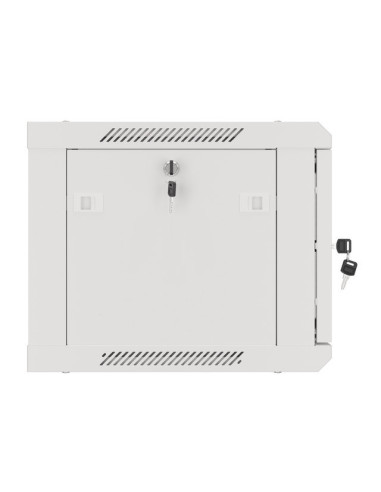LANBERG RACKOVÁ SKRIŇA 19" PRO MONTÁŽ NA STENU 6U/600X450 PRO VLASTNÚ MONTÁŽ S KOVOVÝMI DVERAMI ŠEDÁ