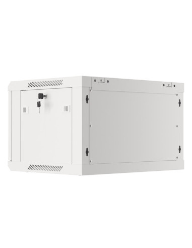 LANBERG RACKOVÁ SKRIŇA 19" PRO MONTÁŽ NA STENU 6U/600X450 PRO VLASTNÚ MONTÁŽ S KOVOVÝMI DVERAMI ŠEDÁ