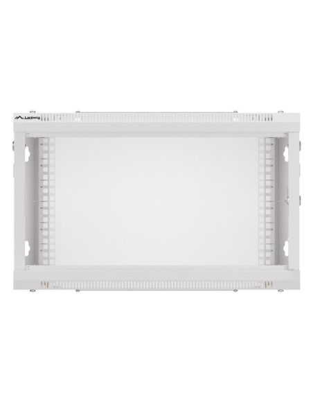 LANBERG RACKOVÁ SKRIŇA 19" PRO MONTÁŽ NA STENU 6U/600X450 PRO VLASTNÚ MONTÁŽ S KOVOVÝMI DVERAMI ŠEDÁ