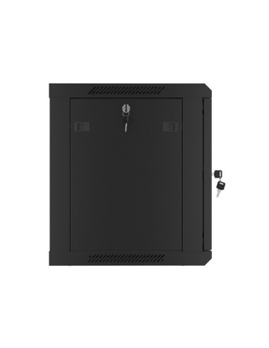 LANBERG 19" RACKOVÁ SKRIŇA PRO MONTÁŽ NA STENU 9U/600X450 PRO VLASTNÚ MONTÁŽ S KOVOVÝMI DVERAMI ČIERNA