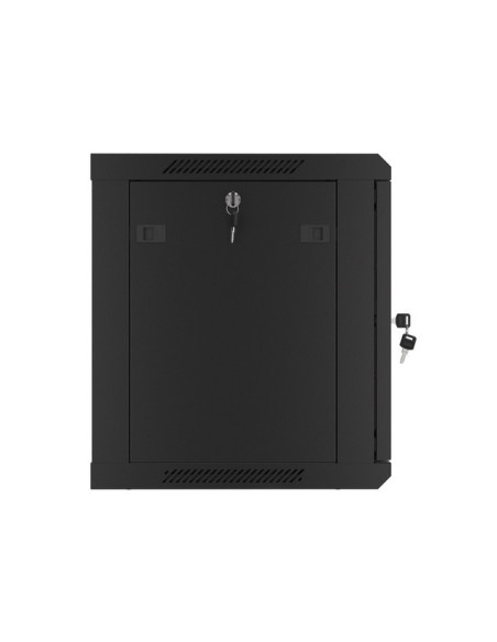 LANBERG 19" RACKOVÁ SKRIŇA PRO MONTÁŽ NA STENU 9U/600X450 PRO VLASTNÚ MONTÁŽ S KOVOVÝMI DVERAMI ČIERNA