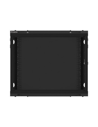 LANBERG 19" RACKOVÁ SKRIŇA PRO MONTÁŽ NA STENU 9U/600X450 PRO VLASTNÚ MONTÁŽ S KOVOVÝMI DVERAMI ČIERNA
