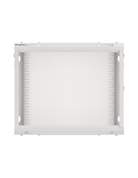 LANBERG RACKOVÁ SKRIŇA 19" PRO MONTÁŽ NA STENU 9U/600X450 PRO VLASTNÚ MONTÁŽ S KOVOVÝMI DVERAMI ŠEDÁ