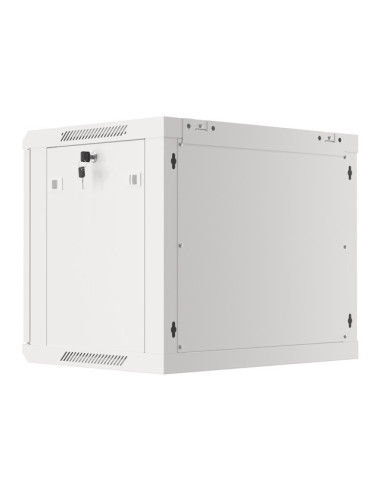 LANBERG RACKOVÁ SKRIŇA 19" PRO MONTÁŽ NA STENU 9U/600X450 PRO VLASTNÚ MONTÁŽ S KOVOVÝMI DVERAMI ŠEDÁ