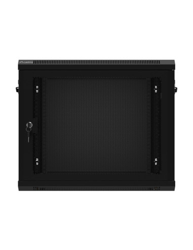 LANBERG 19" RACKOVÁ SKRIŇA PRO MONTÁŽ NA STENU 9U/600X450 S PERFOROVANÝMI DVERMI ČIERNA