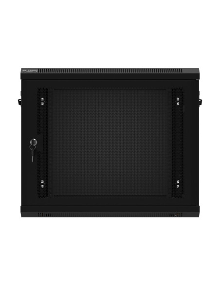 LANBERG 19" RACKOVÁ SKRIŇA PRO MONTÁŽ NA STENU 9U/600X450 S PERFOROVANÝMI DVERMI ČIERNA