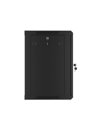 LANBERG RACKOVÁ SKRIŇA 19" NÁSTENNÁ 12U/600X450 PRO VLASTNÚ MONTÁŽ S KOVOVÝMI DVERAMI ČIERNA