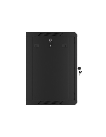 LANBERG RACKOVÁ SKRIŇA 19" NÁSTENNÁ 12U/600X450 PRO VLASTNÚ MONTÁŽ S KOVOVÝMI DVERAMI ČIERNA