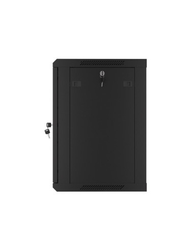 LANBERG RACKOVÁ SKRIŇA 19" NÁSTENNÁ 12U/600X450 PRO VLASTNÚ MONTÁŽ S KOVOVÝMI DVERAMI ČIERNA