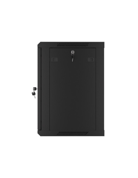 LANBERG RACKOVÁ SKRIŇA 19" NÁSTENNÁ 12U/600X450 PRO VLASTNÚ MONTÁŽ S KOVOVÝMI DVERAMI ČIERNA