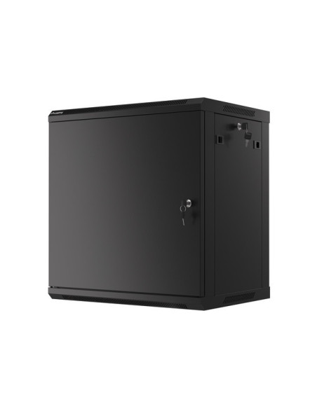 LANBERG RACKOVÁ SKRIŇA 19" NÁSTENNÁ 12U/600X450 PRO VLASTNÚ MONTÁŽ S KOVOVÝMI DVERAMI ČIERNA