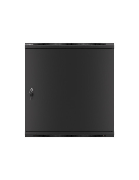 LANBERG RACKOVÁ SKRIŇA 19" NÁSTENNÁ 12U/600X450 PRO VLASTNÚ MONTÁŽ S KOVOVÝMI DVERAMI ČIERNA