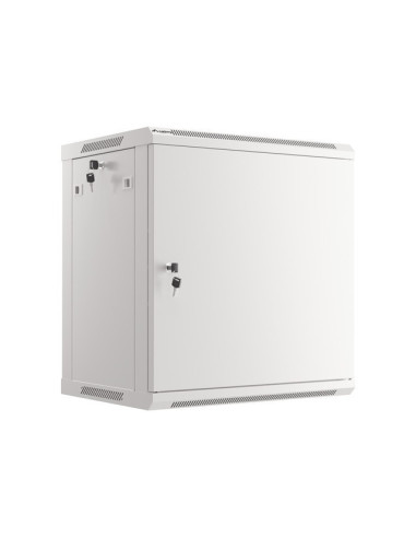 LANBERG RACKOVÁ SKRIŇA 19" NÁSTENNÁ 12U/600X450 PRO VLASTNÚ MONTÁŽ S KOVOVÝMI DVERAMI ŠEDÁ