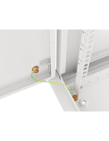 LANBERG RACKOVÁ SKRIŇA 19" NÁSTENNÁ 12U/600X450 PRO VLASTNÚ MONTÁŽ S KOVOVÝMI DVERAMI ŠEDÁ