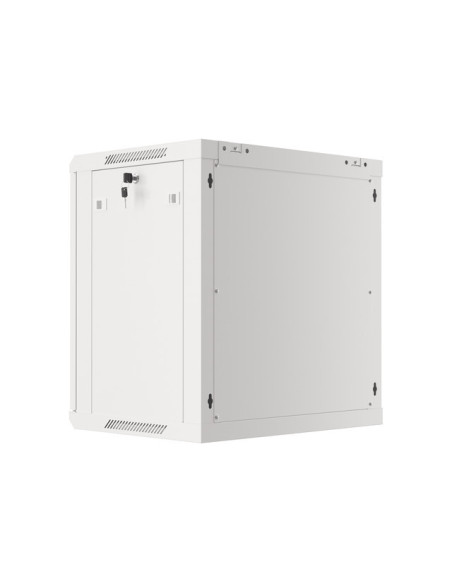 LANBERG RACKOVÁ SKRIŇA 19" NÁSTENNÁ 12U/600X450 PRO VLASTNÚ MONTÁŽ S KOVOVÝMI DVERAMI ŠEDÁ