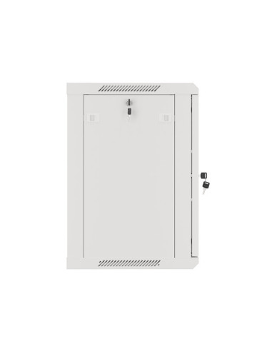 LANBERG RACKOVÁ SKRIŇA 19" NÁSTENNÁ 12U/600X450 PRO VLASTNÚ MONTÁŽ S KOVOVÝMI DVERAMI ŠEDÁ