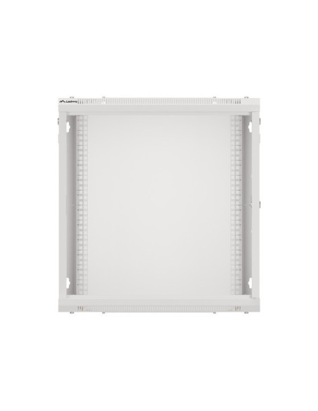 LANBERG RACKOVÁ SKRIŇA 19" NÁSTENNÁ 12U/600X450 PRO VLASTNÚ MONTÁŽ S KOVOVÝMI DVERAMI ŠEDÁ