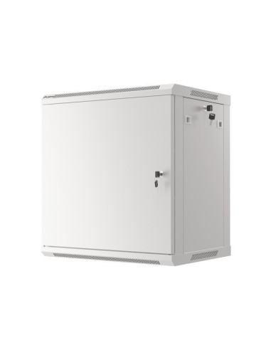 LANBERG RACKOVÁ SKRIŇA 19" NÁSTENNÁ 12U/600X450 PRO VLASTNÚ MONTÁŽ S KOVOVÝMI DVERAMI ŠEDÁ