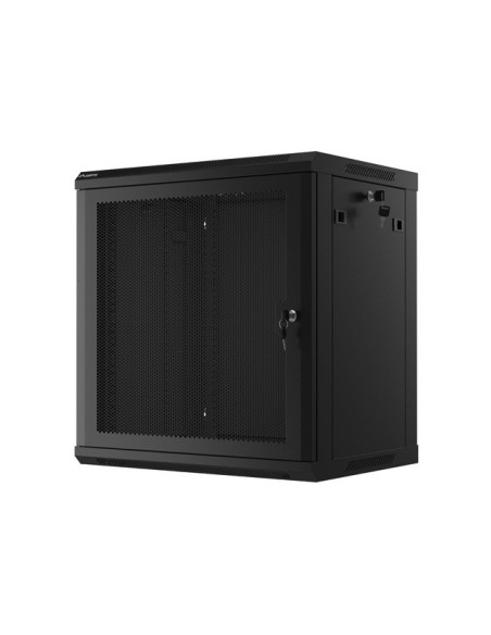 LANBERG 19" RACKOVÁ SKRIŇA 12U/600X450 S PERFOROVANÝMI DVERAMI ČIERNA - PLOCHÉ BALENIE