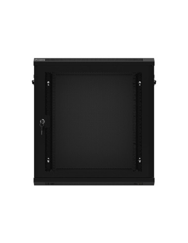 LANBERG 19" RACKOVÁ SKRIŇA 12U/600X450 S PERFOROVANÝMI DVERAMI ČIERNA - PLOCHÉ BALENIE
