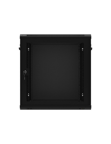 LANBERG 19" RACKOVÁ SKRIŇA 12U/600X450 S PERFOROVANÝMI DVERAMI ČIERNA - PLOCHÉ BALENIE