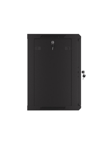 LANBERG 19" RACKOVÁ SKRIŇA 12U/600X450 S PERFOROVANÝMI DVERAMI ČIERNA - PLOCHÉ BALENIE