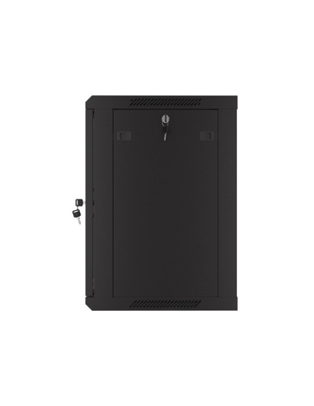 LANBERG 19" RACKOVÁ SKRIŇA 12U/600X450 S PERFOROVANÝMI DVERAMI ČIERNA - PLOCHÉ BALENIE