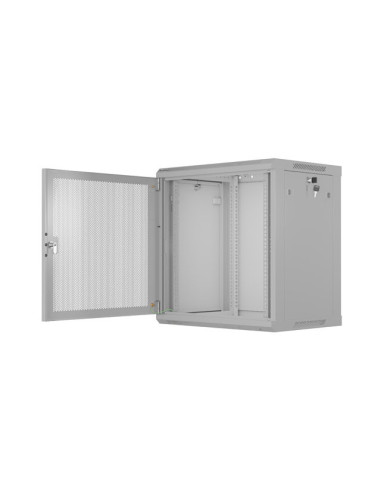 LANBERG INŠTALAČNÝ STOJAN 19" 12U 600X450 ŠEDÉ PERFOROVANÉ DVERE - PLOCHÉ BALENIE