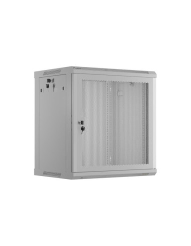 LANBERG INŠTALAČNÝ STOJAN 19" 12U 600X450 ŠEDÉ PERFOROVANÉ DVERE - PLOCHÉ BALENIE