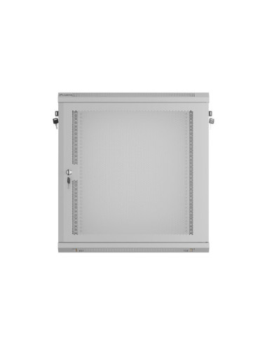 LANBERG INŠTALAČNÝ STOJAN 19" 12U 600X450 ŠEDÉ PERFOROVANÉ DVERE - PLOCHÉ BALENIE