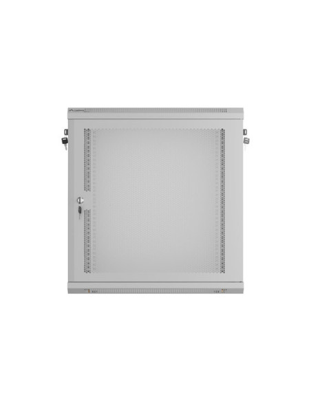 LANBERG INŠTALAČNÝ STOJAN 19" 12U 600X450 ŠEDÉ PERFOROVANÉ DVERE - PLOCHÉ BALENIE