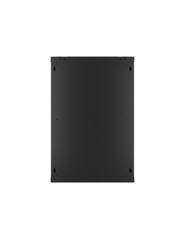 LANBERG 19" RACKOVÁ SKRIŇA PRO MONTÁŽ NA STENU 18U/600X450 (FLAT PACK) S PROSKLENÝMI DVERMI ČIERNA V2
