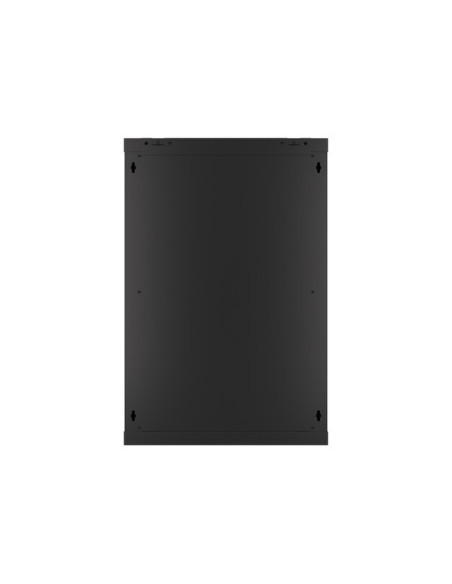 LANBERG 19" RACKOVÁ SKRIŇA PRO MONTÁŽ NA STENU 18U/600X450 (FLAT PACK) S PROSKLENÝMI DVERMI ČIERNA V2