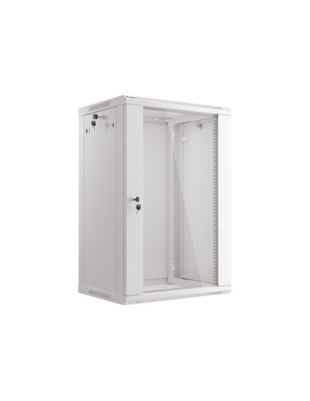 LANBERG 19" RACKOVÁ SKRIŇA PRO MONTÁŽ NA STENU 18U/600X450 (FLAT PACK) ŠEDÁ V2