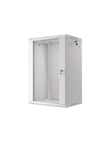 LANBERG 19" RACKOVÁ SKRIŇA PRO MONTÁŽ NA STENU 18U/600X450 (FLAT PACK) ŠEDÁ V2