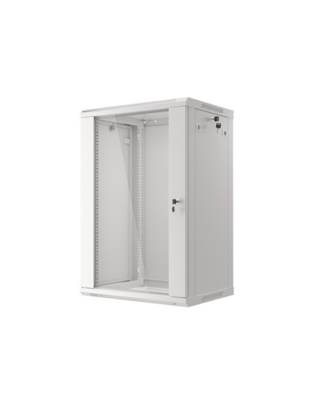 LANBERG 19" RACKOVÁ SKRIŇA PRO MONTÁŽ NA STENU 18U/600X450 (FLAT PACK) ŠEDÁ V2