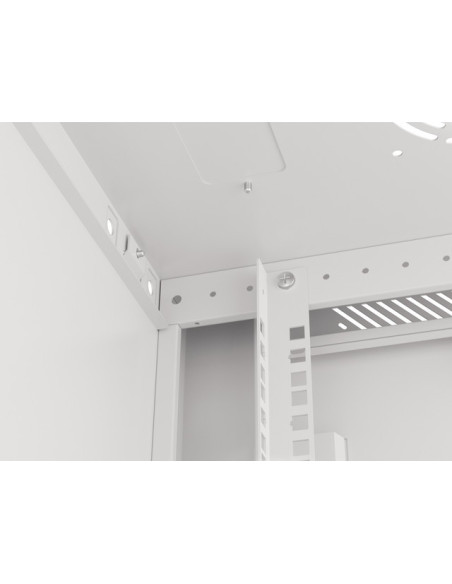 LANBERG 19" RACKOVÁ SKRIŇA PRO MONTÁŽ NA STENU 18U/600X450 (FLAT PACK) ŠEDÁ V2