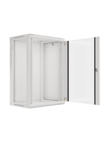 LANBERG 19" RACKOVÁ SKRIŇA PRO MONTÁŽ NA STENU 18U/600X450 (FLAT PACK) ŠEDÁ V2