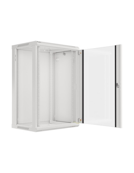 LANBERG 19" RACKOVÁ SKRIŇA PRO MONTÁŽ NA STENU 18U/600X450 (FLAT PACK) ŠEDÁ V2