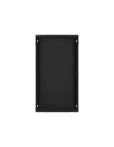 LANBERG 19" RACKOVÁ SKRIŇA PRO MONTÁŽ NA STENU 22U/600X450 (FLAT PACK) S PROSKLENÝMI DVERMI ČIERNA V2