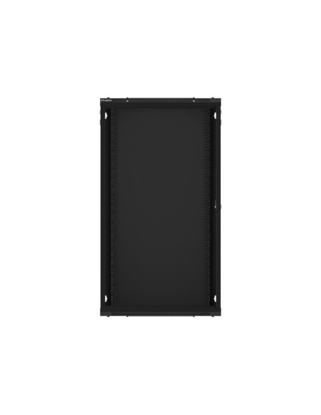LANBERG 19" RACKOVÁ SKRIŇA PRO MONTÁŽ NA STENU 22U/600X450 (FLAT PACK) S PROSKLENÝMI DVERMI ČIERNA V2