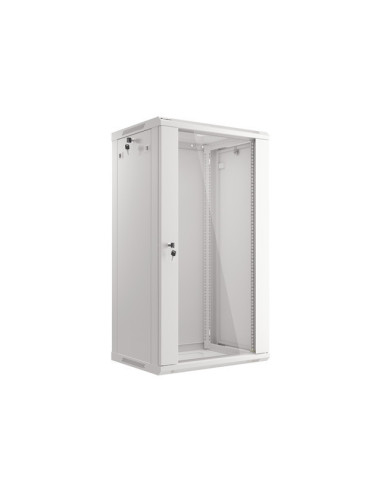 LANBERG 19" RACKOVÁ SKRIŇA PRO MONTÁŽ NA STENU 22U/600X450 (FLAT PACK) ŠEDÁ V2