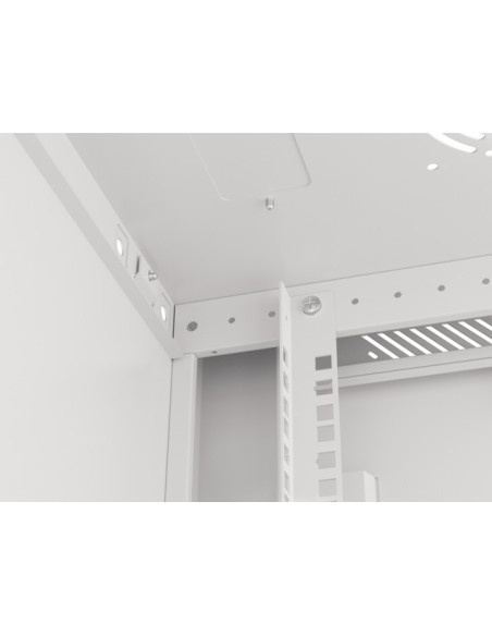 LANBERG 19" RACKOVÁ SKRIŇA PRO MONTÁŽ NA STENU 22U/600X450 (FLAT PACK) ŠEDÁ V2