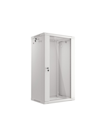LANBERG 19" RACKOVÁ SKRIŇA PRO MONTÁŽ NA STENU 22U/600X450 (FLAT PACK) ŠEDÁ V2